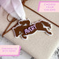 Personalized Horse Jumping Ornament Custom Name Christmas Gift Show Jumping Rider Keepsake Acrylic Tree Ornament Equestrian Holiday Present Laser Cut Design Durable Material Customizable Colors Perfect Trainer Gift Stocking Stuffer Idea