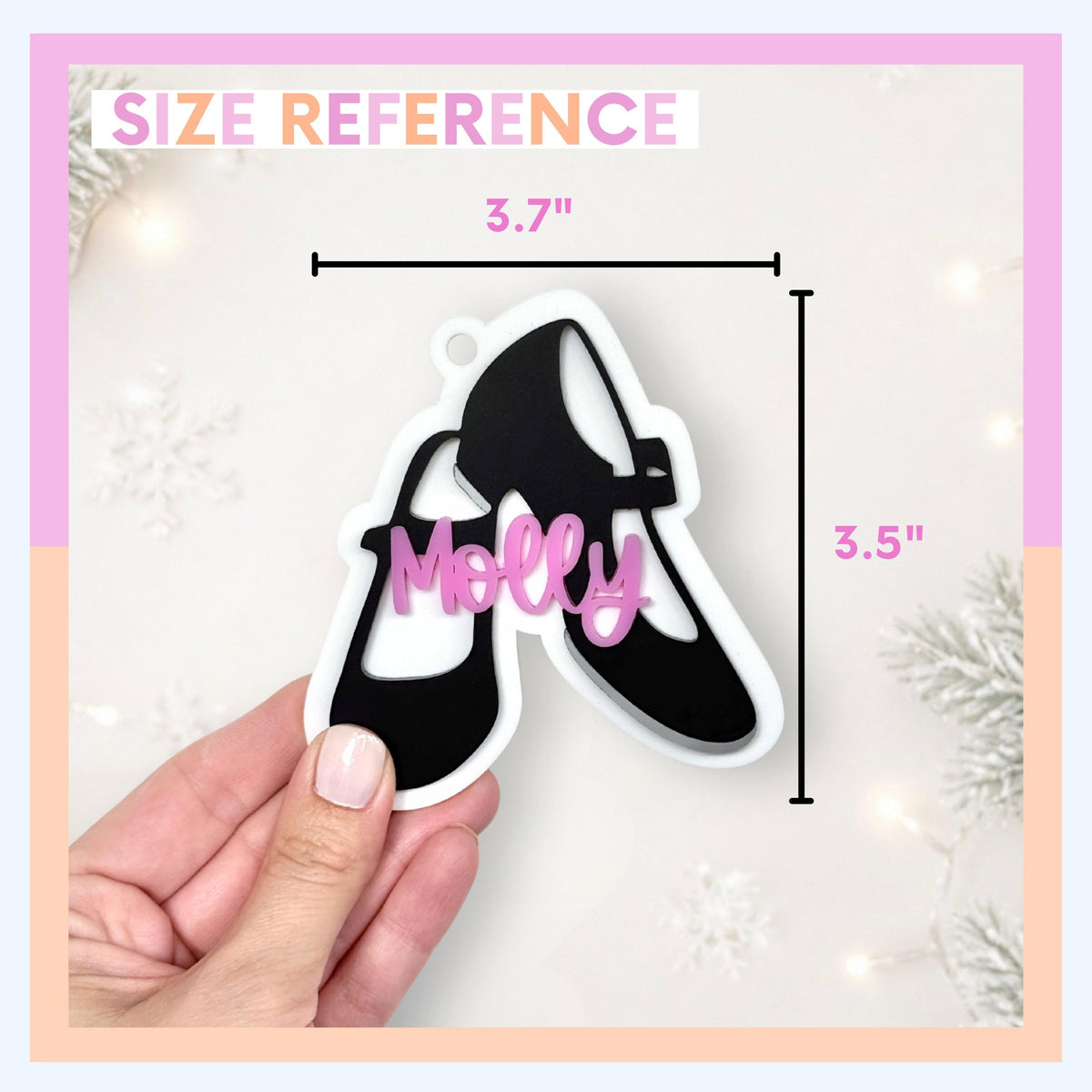 Tap Dance Ornament for Tap Dancer Gift for Dancer Ornament Personalized Ornament for Girl Stocking Stuffer Christmas Ornament for Dance Mom