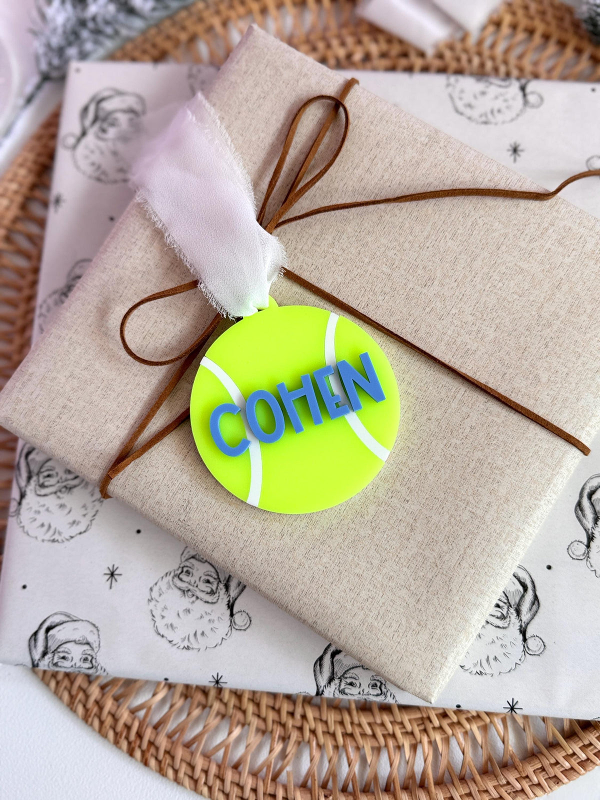 Tennis Ornament Personalized Christmas Gift for Coach Custom Player Ornament Keepsake Sports Team Athlete Stocking Stuffer Tennis Mom Gift