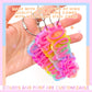 Personalized Bag Tag Custom Name Monogram Kids School Backpack Identification Colorful Acrylic Keychain Laser Cut Design Team Sports Gift Birthday Present Stocking Stuffer Vibrant Color Choices Durable Construction Wire Attachment Perfect