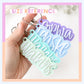 Personalized Acrylic Keychain Custom Name Gift for Kids Backpack Tag Monogram Bag Charm Identification Stocking Stuffer Birthday Present
