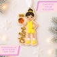 Basketball Christmas Ornament for Team Gift for Basketball Player Personalized Keepsake Acrylic Backpack Tag Birthday Present for Athlete