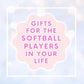 Softball Christmas Ornament for Team Gift for Softball Player Personalized Keepsake Acrylic Backpack Tag Birthday Present for Athlete