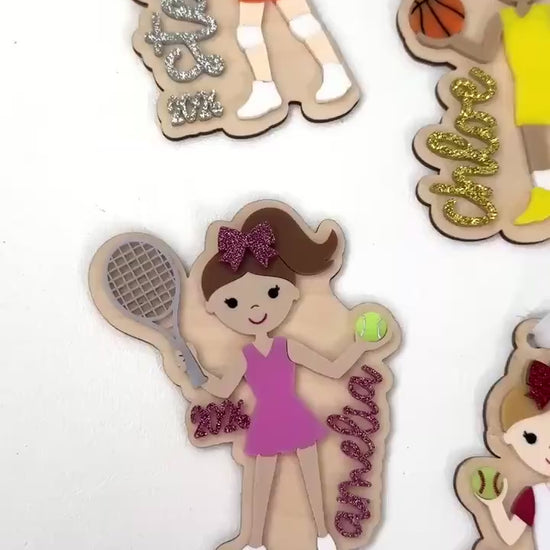 Track Cross Country Christmas Ornament for Runner Team Gift Personalized Keepsake Acrylic Backpack Tag Birthday Present for Track Athlete