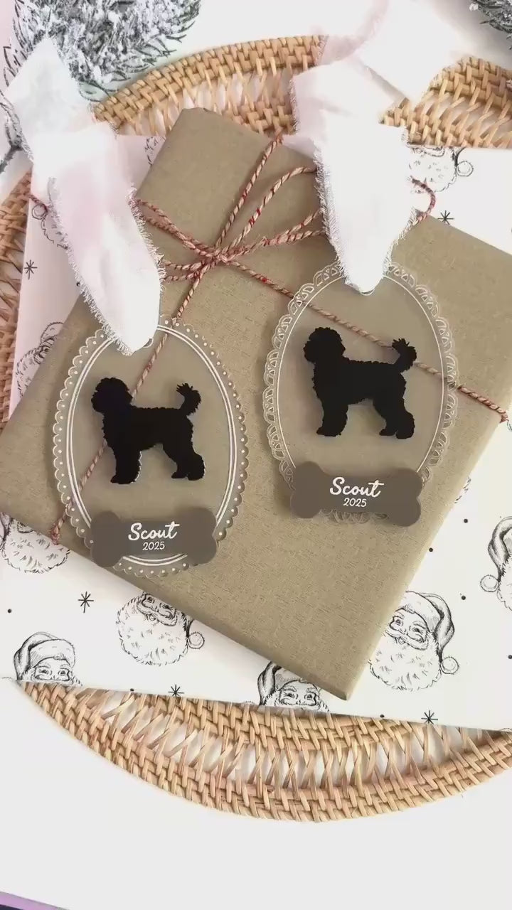 Pet Ornament Custom Ornament Laser Made Ornament Dog Silhouette Ornament Sentimental Gift Pet Owner Gift Keepsake Ornament Handmade Ornament
