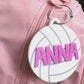 Volleyball Bag Tag | Personalized Bag Tag | Volleyball Keychain | Volleyball Gift | Gift for Boy | Gift for Girl | Stocking Stuffer