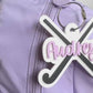 Field Hockey Bag Tag Gift for Girl Personalized Bag Tag Custom Name Keychain Acrylic Sports Tag Field Hockey Team Gift Stocking Stuffer