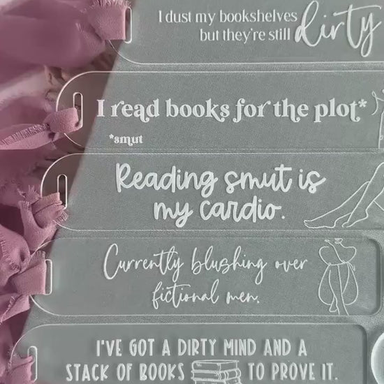 Smut Acrylic Bookmark with Funny Quote Snarky Book Gift NSFW Gift Spicy Reader Gift Smut Reader Gift Gift for Book Lover Spicy Book Gift