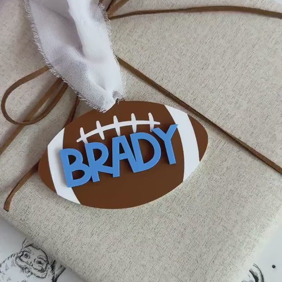 Football Ornament Personalized Gift Custom Christmas Ornament for Player Acrylic Sports Ornament Football Team Gift Idea Stocking Stuffer