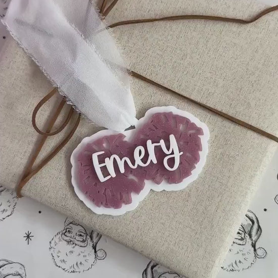 Poms Ornament Personalized Gift Christmas Acrylic Cheerleading Keepsake Pom Dancer Custom Cheer Team Megaphone Name Decoration Mom Stocking