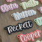 Name Keychain Personalized Acrylic Bag Tag Custom Backpack Accessory Personalized Gift Keychain Stocking Stuffer Gift for Boy Gift for Girl
