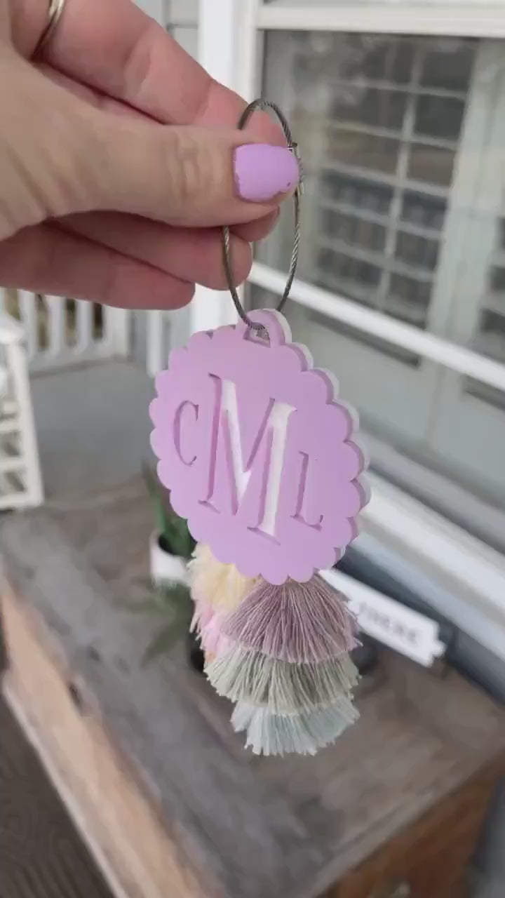Bogg Bag Tag Personalized Bag Tag Gift for Teacher Gift for Mom Gift for Girl Monogram Bag Tag Keychain for Pool Bag Stocking Stuffer