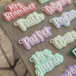 Name Keychain Personalized Acrylic Bag Tag Custom Backpack Personalized Gift Keychain Stocking Stuffer Gift for Boy Gift for Girl