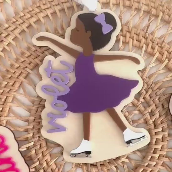 Figure Skating Ornament for Custom Ice Skater Gift or Keepsake