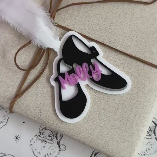 Tap Dance Ornament for Tap Dancer Gift for Dancer Ornament Personalized Ornament for Girl Stocking Stuffer Christmas Ornament for Dance Mom