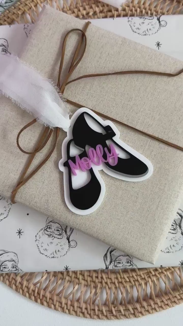 Tap Dance Ornament for Tap Dancer Gift for Dancer Ornament Personalized Ornament for Girl Stocking Stuffer Christmas Ornament for Dance Mom