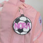 Soccer Bag Tag Personalized  Soccer Player Gift Boy Girl Custom Birthday Present Soccer Team Sports Acrylic Backpack Charm Monogram Luggage