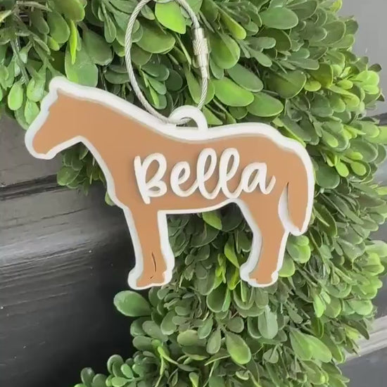 Horseback Riding Bag Tag for Kids Custom Name Horse Riding Keychain Personalized Equestrian Team Gift Equestrian Coach Gift Stocking Stuffer