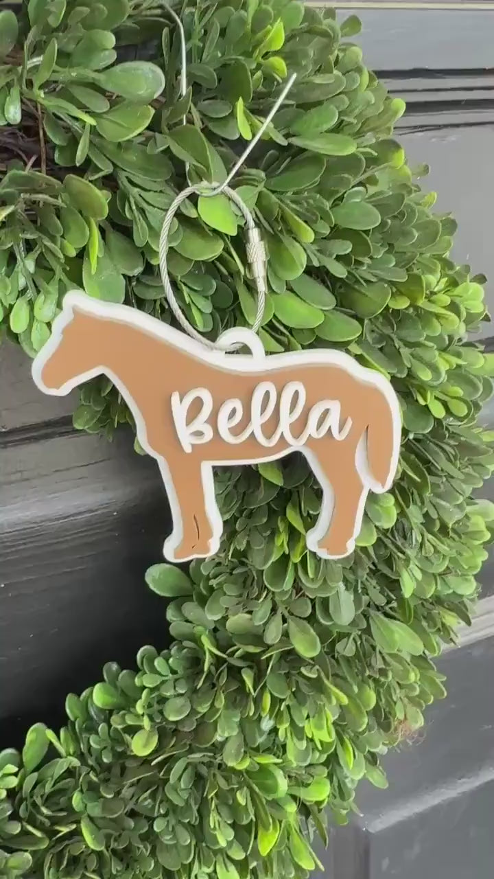 Horseback Riding Bag Tag for Kids Custom Name Horse Riding Keychain Personalized Equestrian Team Gift Equestrian Coach Gift Stocking Stuffer