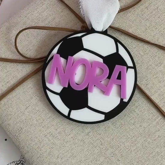 Soccer Ornament Personalized Christmas Gift Custom Player Name Acrylic Keepsake  Birthday Present Kid Stocking Stuffer Gift for Soccer Coach