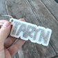 Glitter Layered Acrylic Name Bag Tag