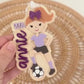 Soccer Christmas Ornament for Soccer Team Gift for Soccer Player Personalized Keepsake Acrylic Backpack Tag Birthday Present for Athlete
