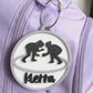 Wrestling Bag Tag Personalized Wrestling Keychain Custom Backpack Charm Acrylic Luggage Tag Gift for Wrestlers Stocking Stuffer Coach Gift