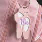 Ballet Bag Tag Personalized Gift for Dancer Keychain Dance Gift for Girl Stocking Stuffer Ballerina Keychain Pointe Shoes Dance Studio Gift