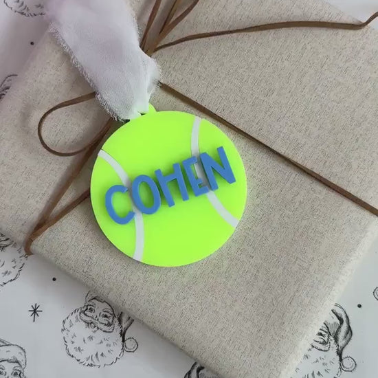 Tennis Ornament Personalized Christmas Gift for Coach Custom Player Ornament Keepsake Sports Team Athlete Stocking Stuffer Tennis Mom Gift
