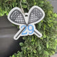 Lacrosse Goalie Bag Tag for Kids Custom Name Lacrosse Goalie Keychain Personalized Lacrosse Team Gift Lacrosse Goalie Gift Stocking Stuffer