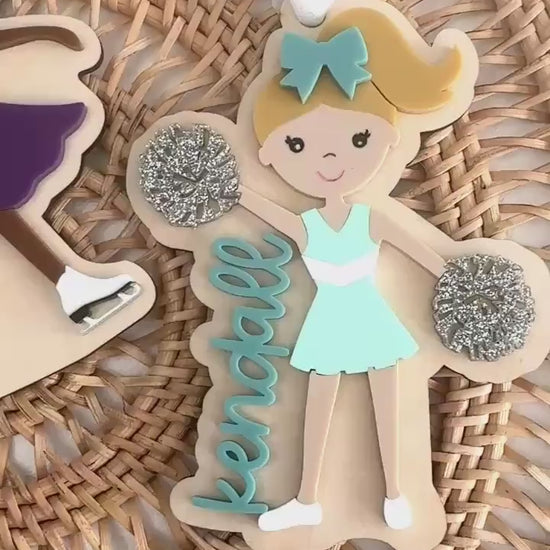 Cheer Ornament for Custom Cheerleader Gift or Keepsake