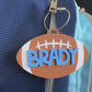 Football Bag Tag Personalized Gift Custom Name Backpack Keychain for Player Sports Gear Tag for Football Team Gift Idea Stocking Stuffer