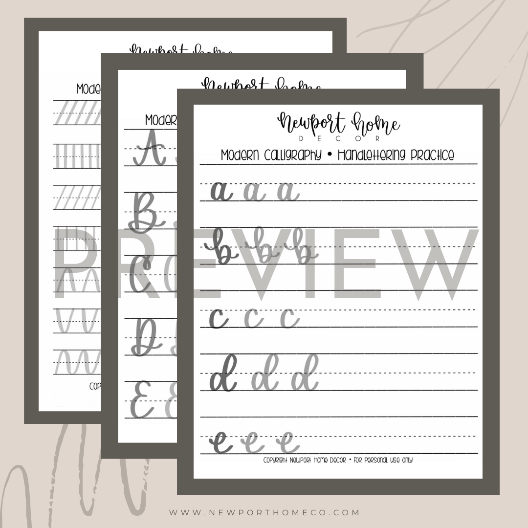 Handlettering Practice Bundle