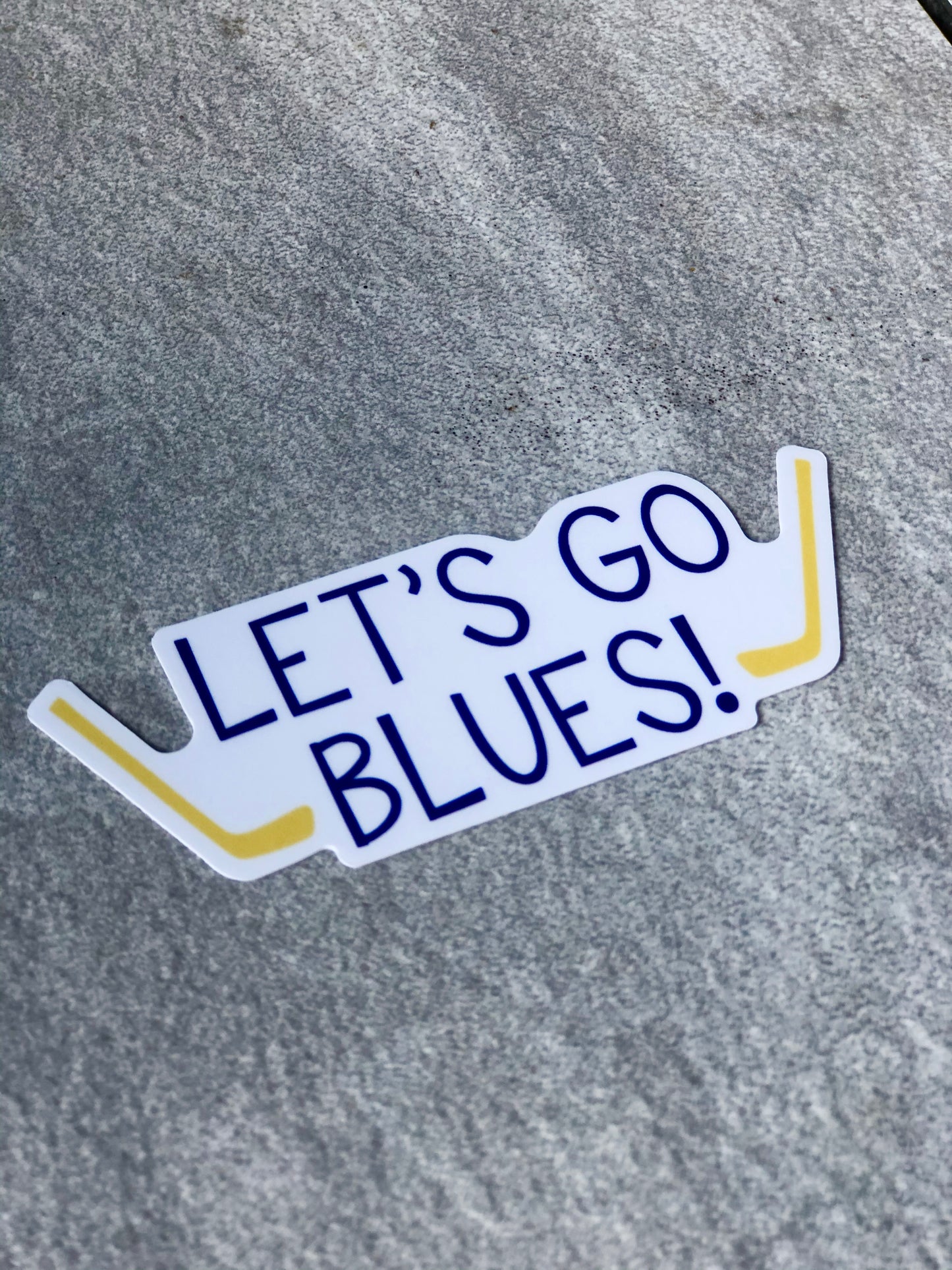 Let's Go Blues Sticker