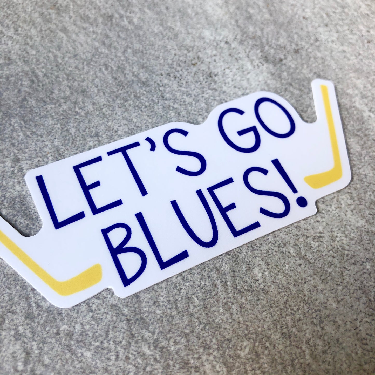 Let's Go Blues Sticker