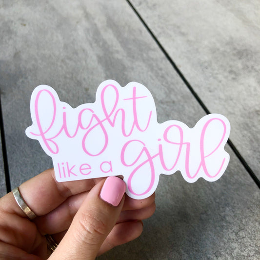 Fight Like A Girl Sticker