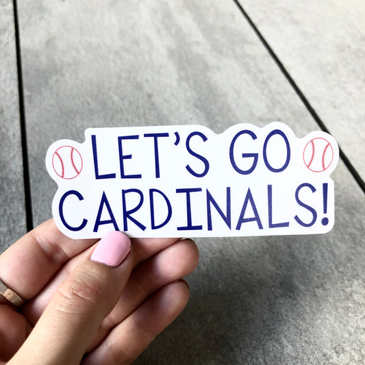 Let's Go Cardinals Sticker