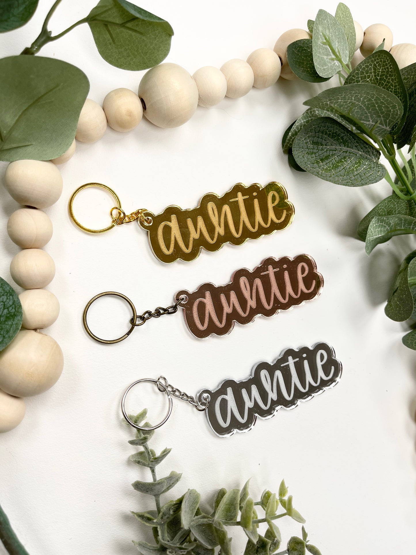 Auntie Acrylic Keychain