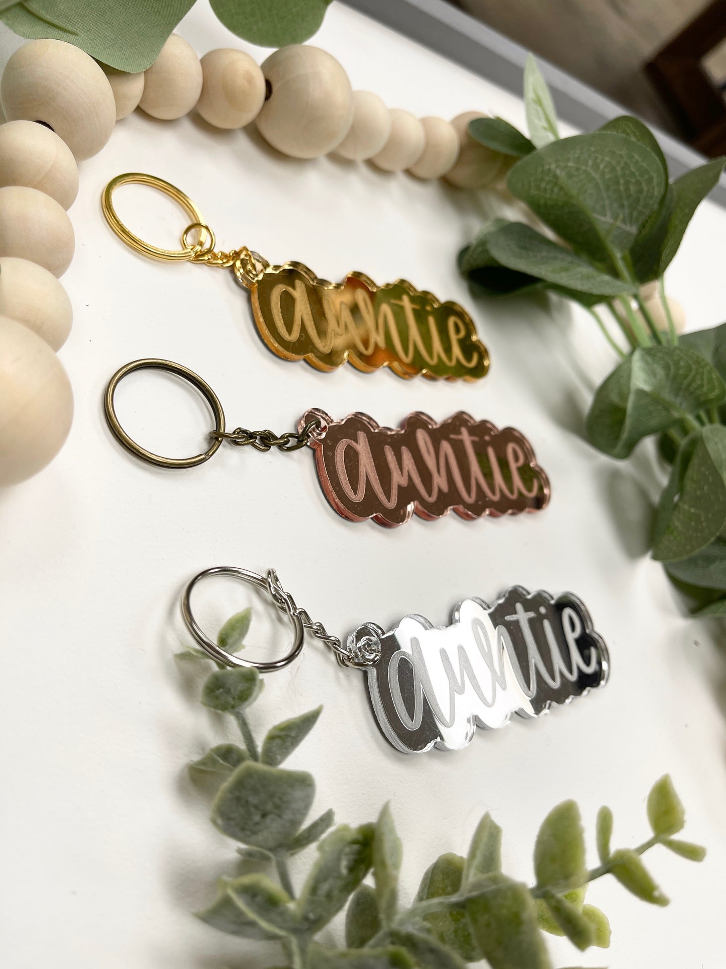 Auntie Acrylic Keychain