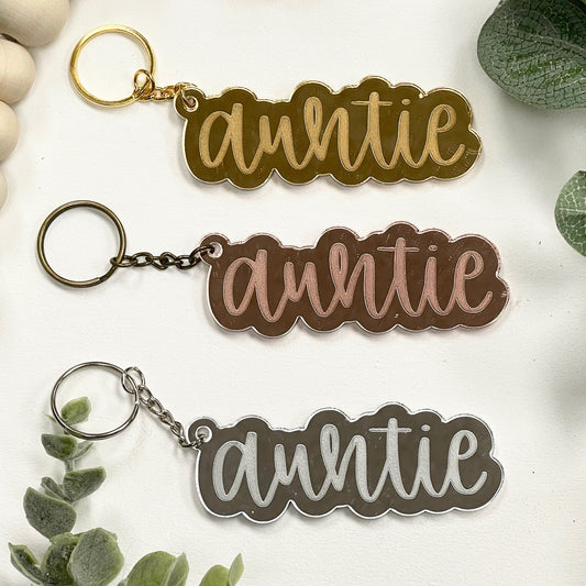 Auntie Acrylic Keychain