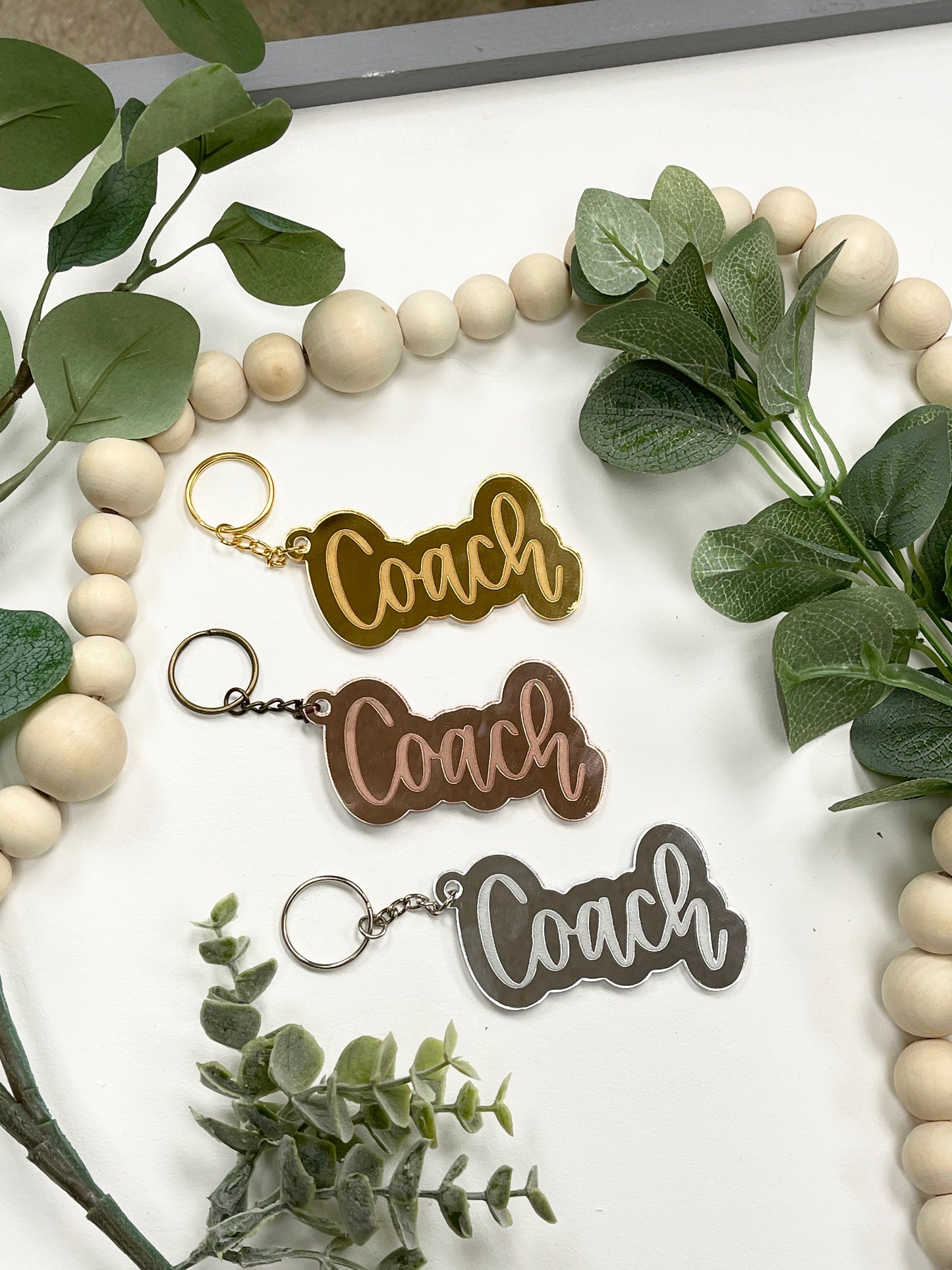 Coach Acrylic Keychain