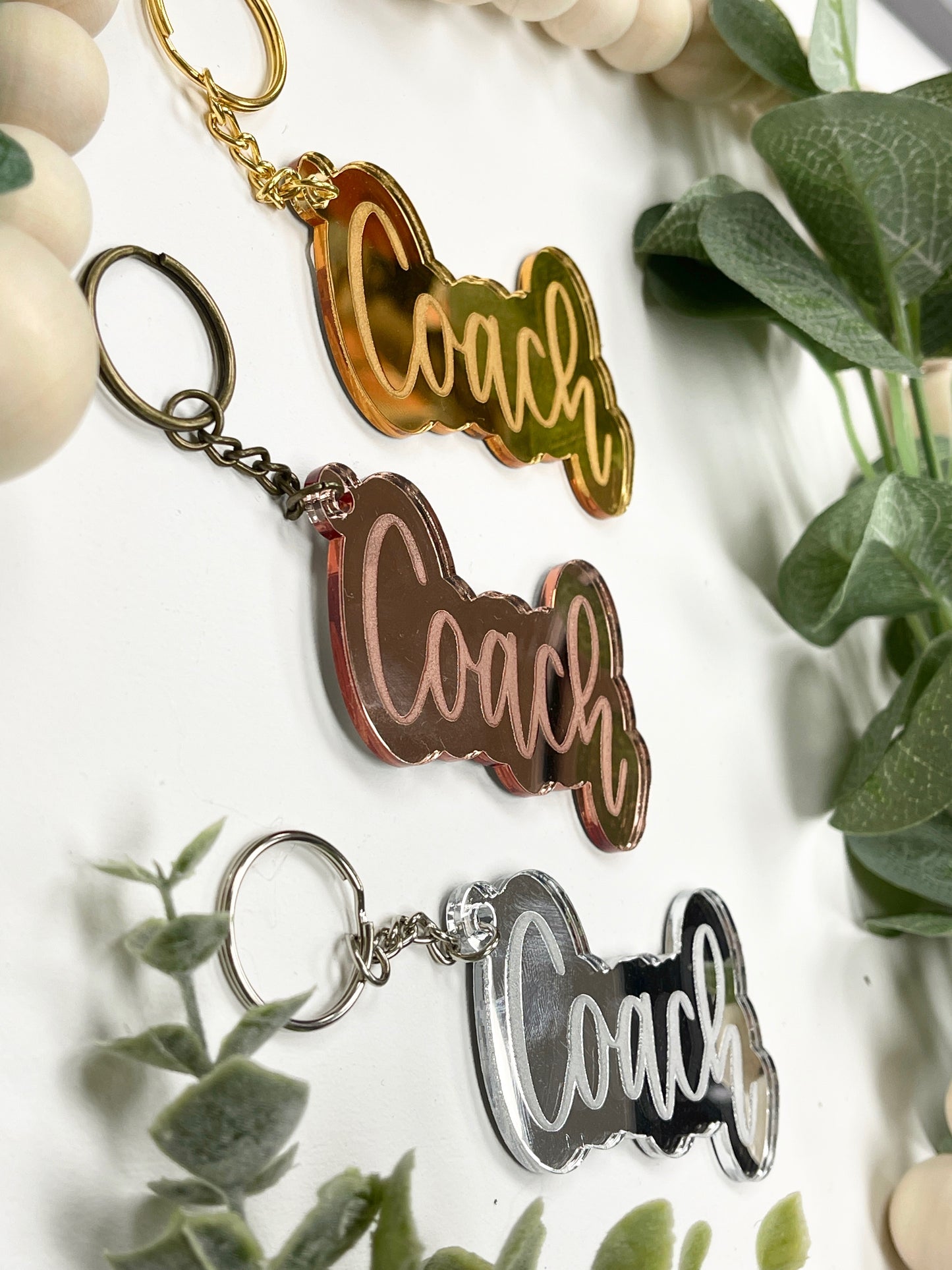 Coach Acrylic Keychain