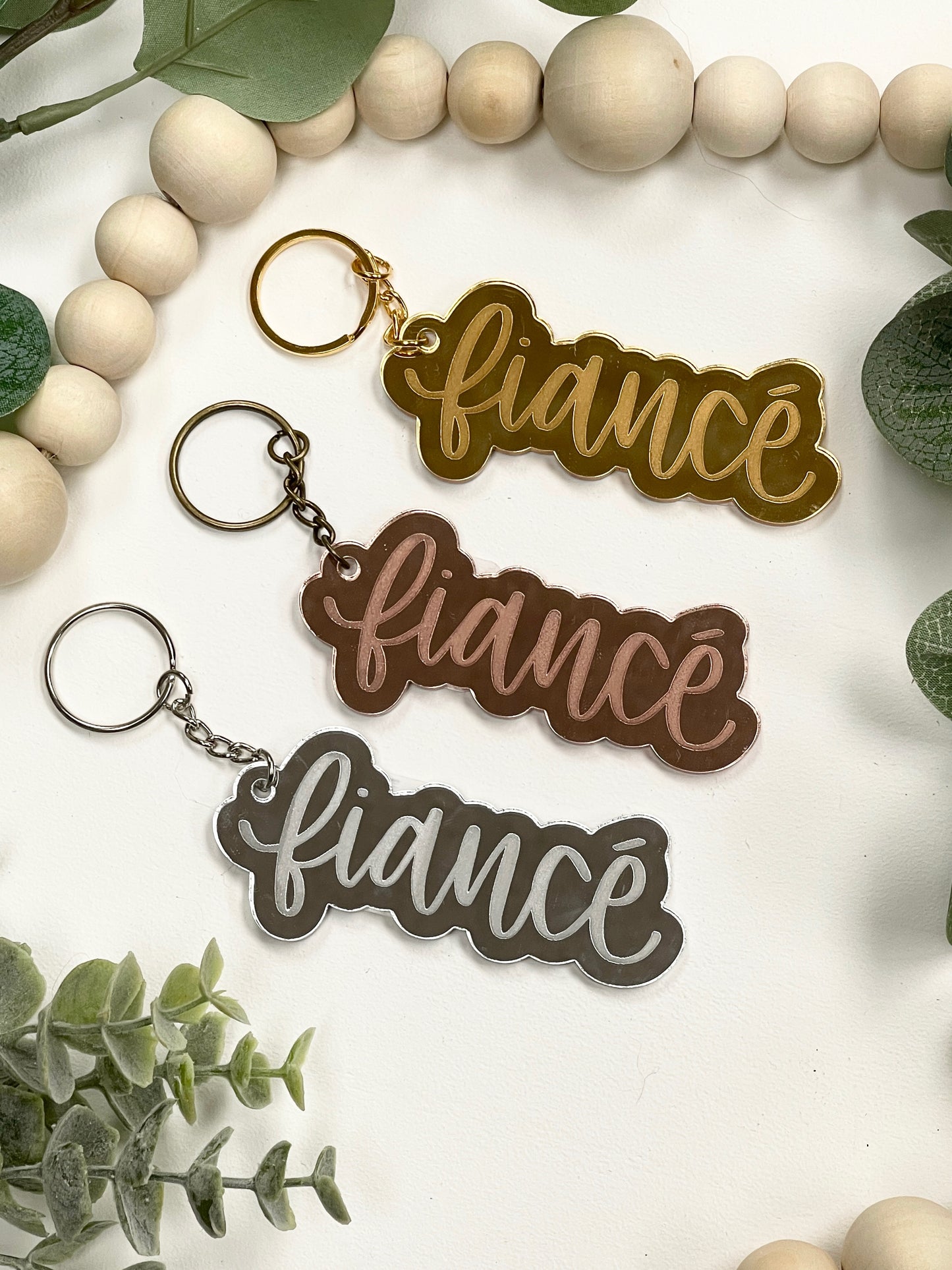 Fiance Acrylic Keychain