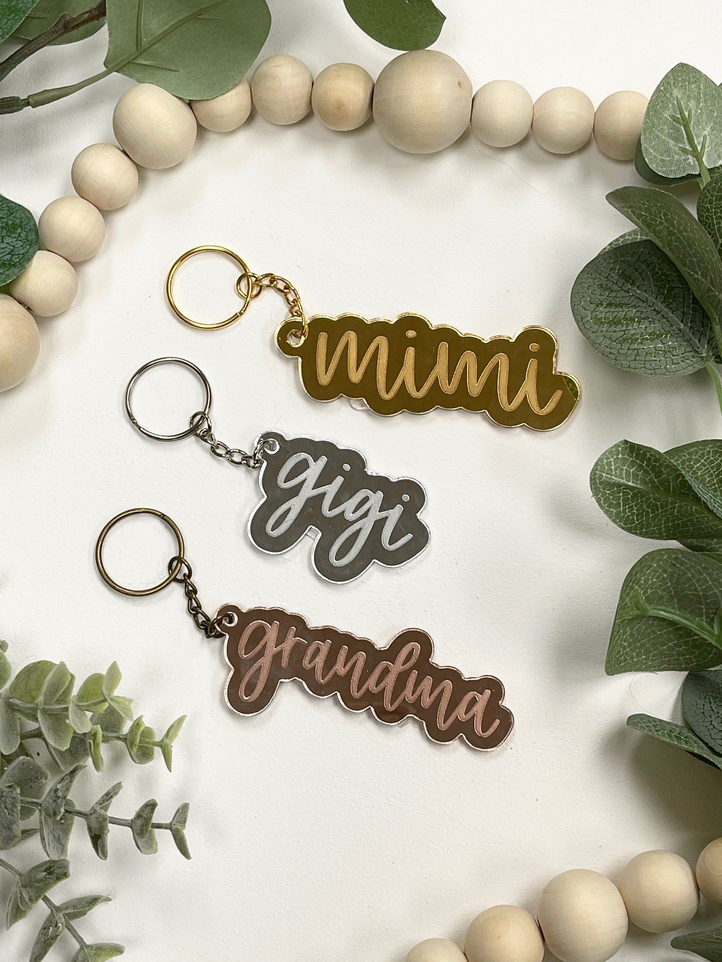 Grandma/Mimi/Gigi Acrylic Keychain