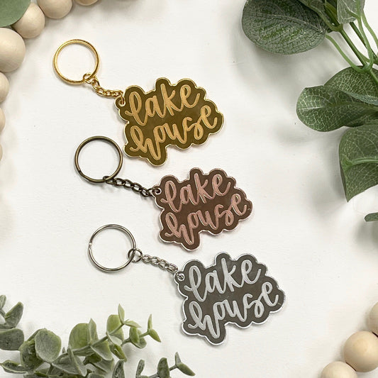 Lake House Acrylic Keychain