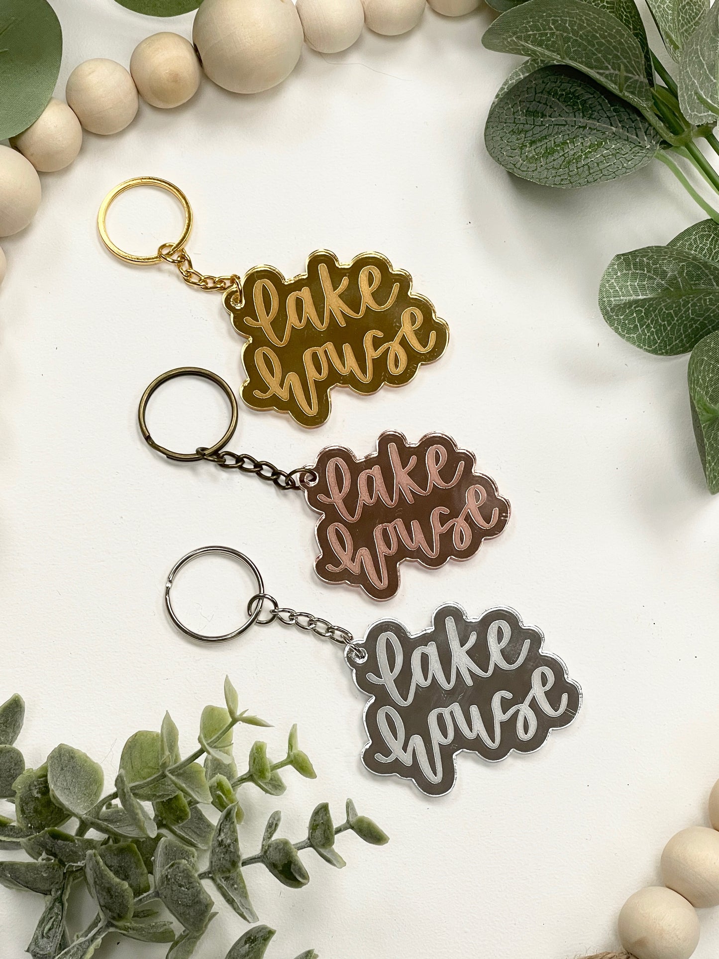 Lake House Acrylic Keychain