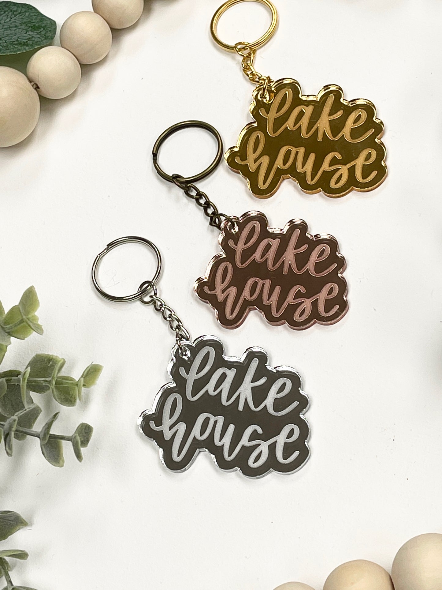 Lake House Acrylic Keychain