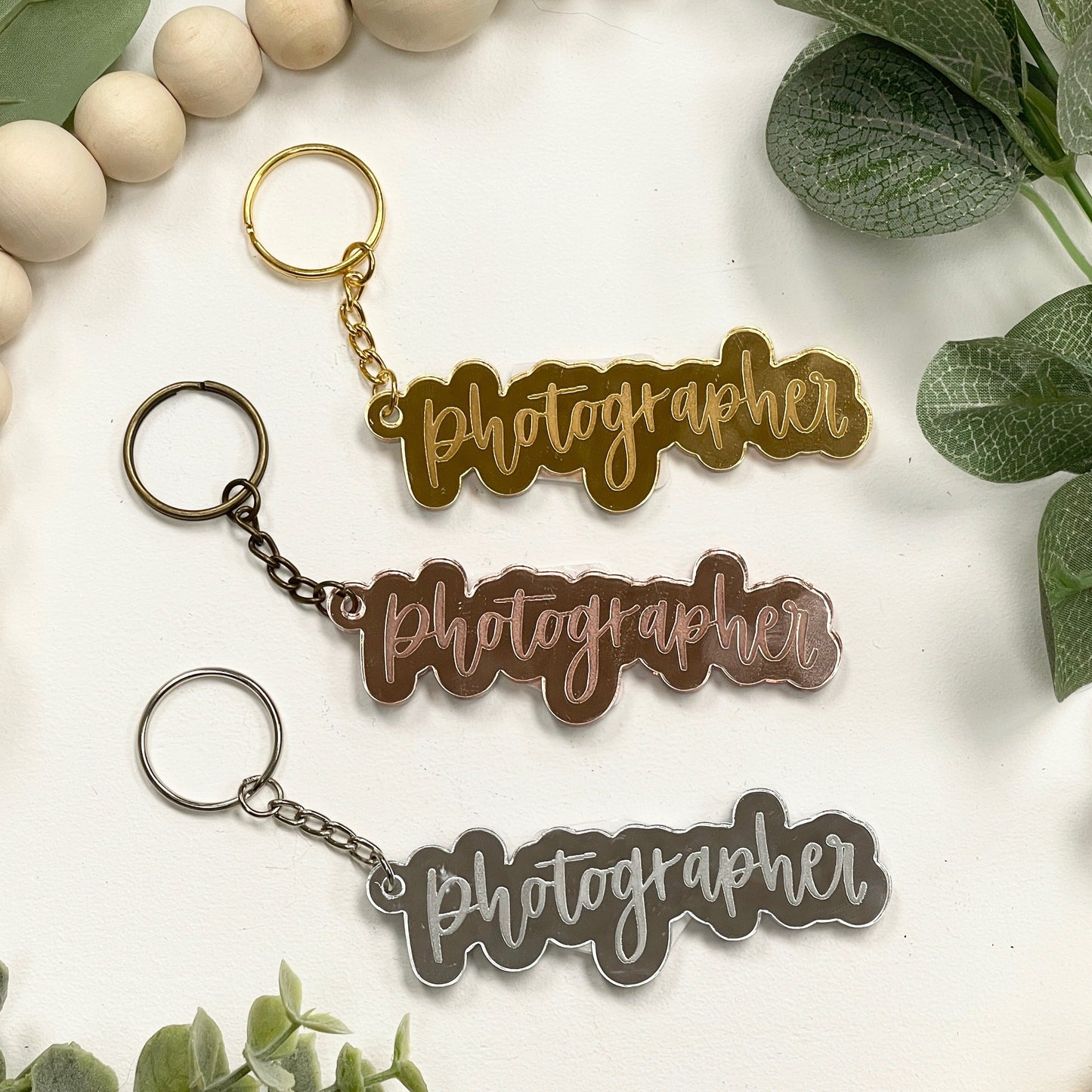 Photographer Acrylic Keychain