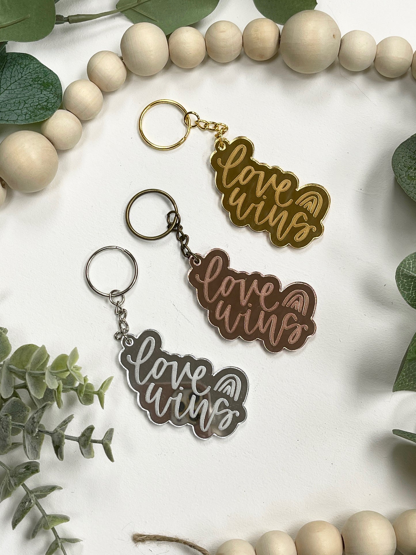 Love Wins Acrylic Keychain