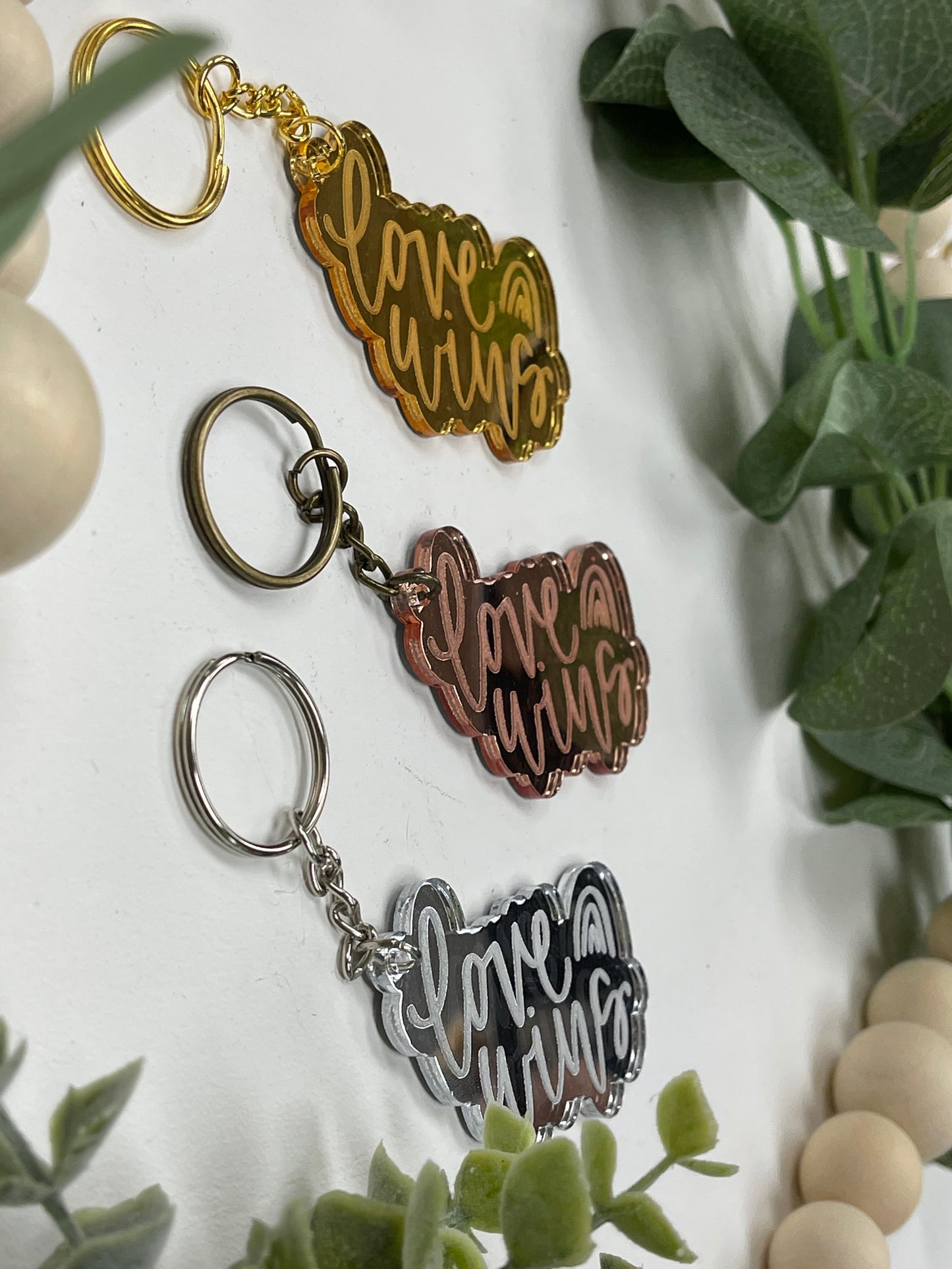 Love Wins Acrylic Keychain